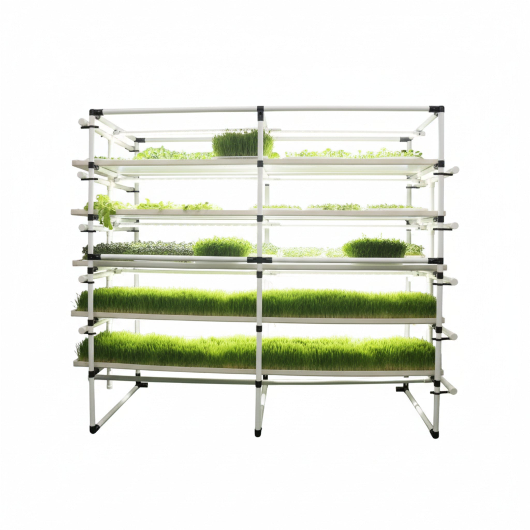 NocturneHarvest Three-Tier Microgreen Light Rack