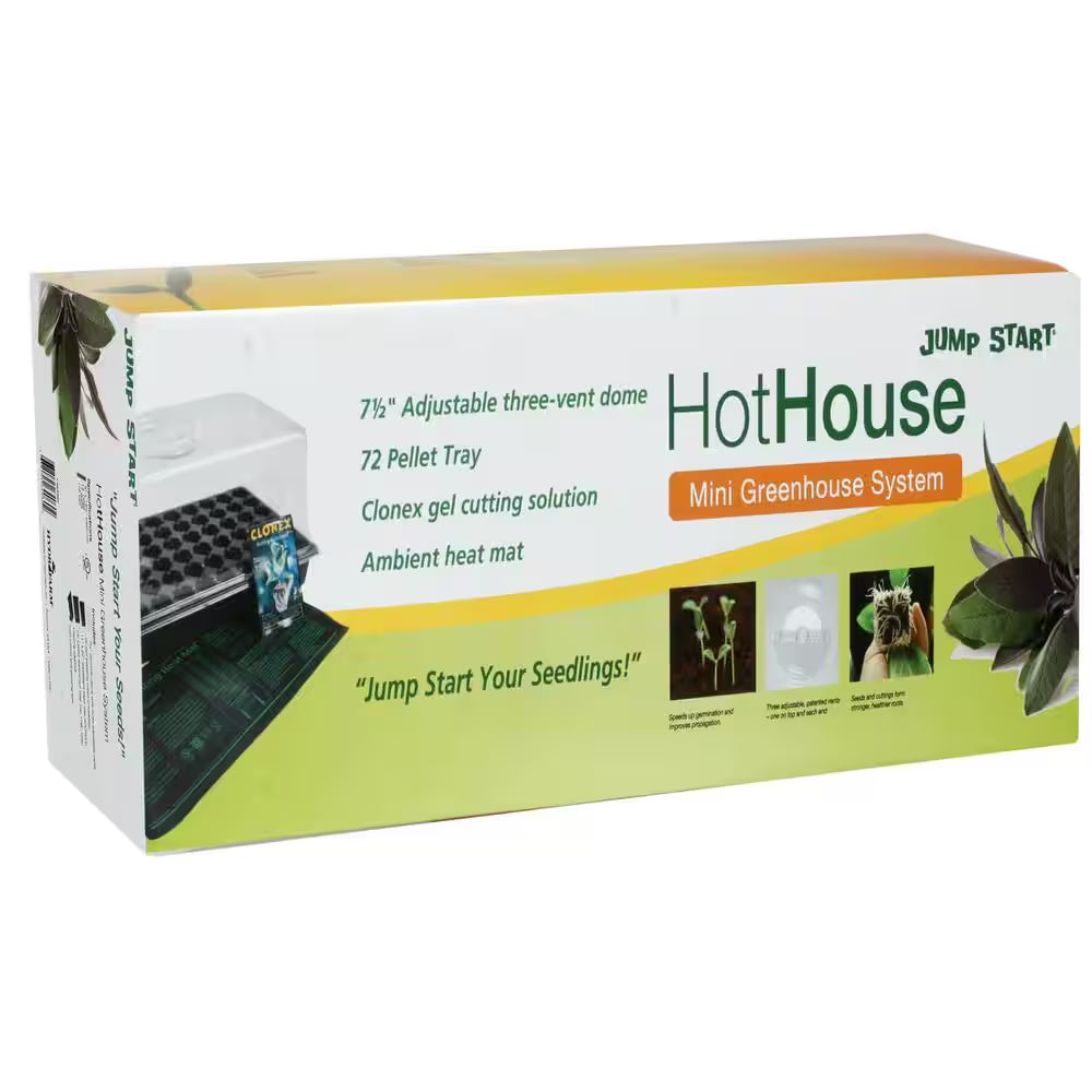 Germination Hot House with Heat Mat Hydroponic Flower Grow (2-Pack)